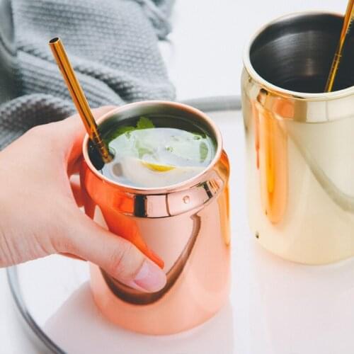 1pc 400/500ml Stainless Steel Water Cup Creative Beer Cold Water Drinks Cups Portable Coffee Tea Water Cups
