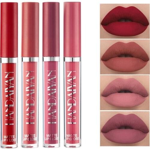 1PCS Velvet Matte Liquid Lipstick Lipgloss Nude Natural Moisturizer Waterproof Sexy Lip Gloss Long Lasting Non-stick Lipstick
