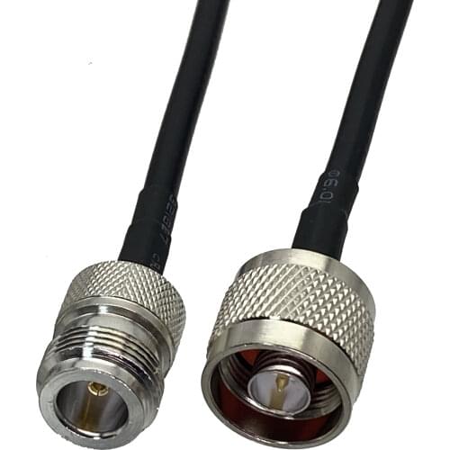 1pcs RG58 N Male Plug to N Female Jack RF Coaxial Connector Pigtail Jumper Cable New 6inch~5M