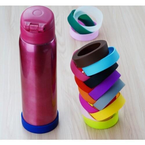 16 Heat-Resistant Water Cup Coaster Silicone Rings Protective Cup Mat Water Bottle Holder Sleeve Insulation Mug Bottom Protector