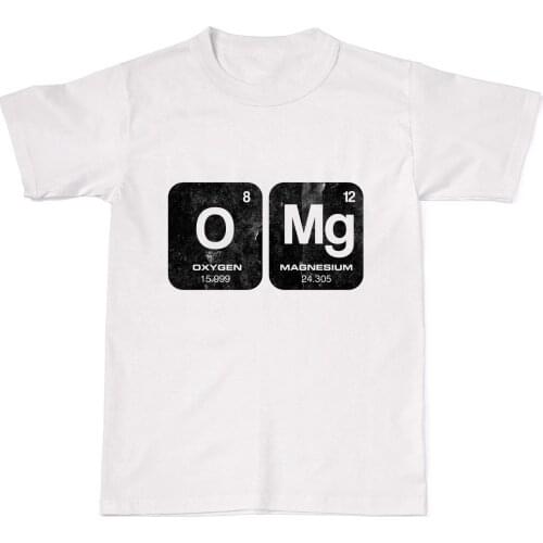 2019 Summer Fashion Hot Sale Men T Shirt OMG Chemistry Funny Nerd Hipster Mens Womens Cotton T-Shirt T shirt