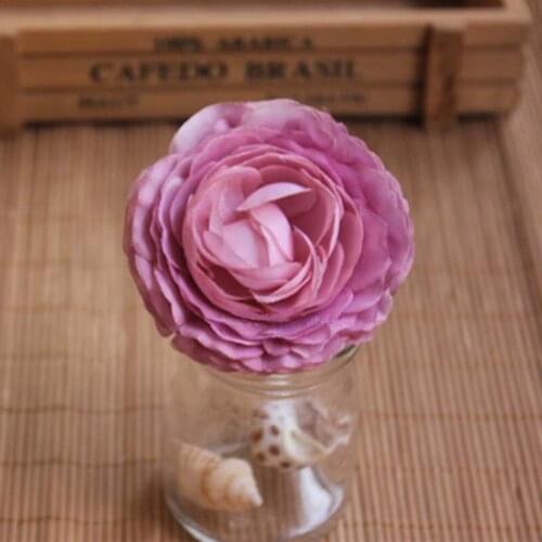 7.5CM Head,12PCS Real Touch Large Roses Artificial Silk Flower Heads,DIY Bouquet Arrangements Accessoires,Wedding Decorations