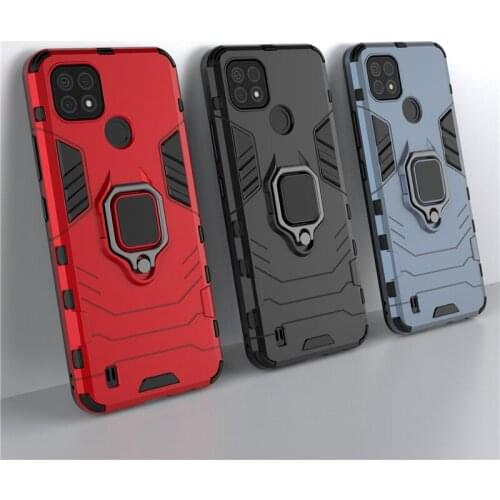 2021 For Realme C21 Case Shockproof Armor Finger Ring Bracket Case For Realme C11 2021 Cover For Realme C20 Realme C20A Realme 8
