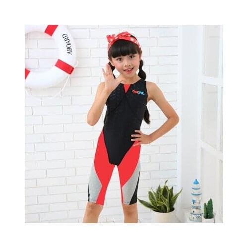 Children Girls Professional Training Sport One Piece Surf Bodysuit SwimWear Kid WaterProof Quick-Dry SwimSuit Bathing Beachwear