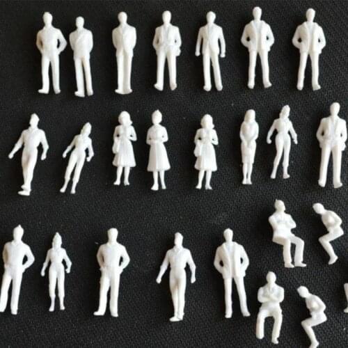 1:50 Scale Model Miniature White Figures Architecture Scale Building Sand Peoples Model Human Model Table T2T2