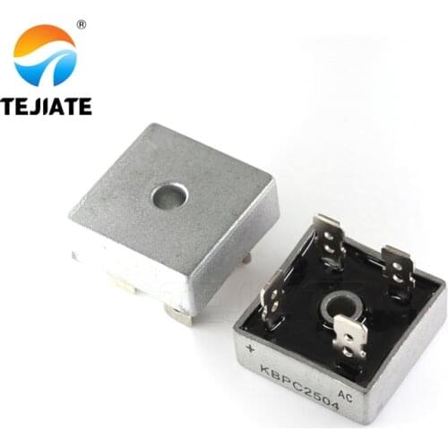 2Pcs KBPC2504 Bridge Rectifier Diode 25A 400V KBPC 2504 Single Phase Full Wave 25 Amp 400 Volt Electronic Silicon