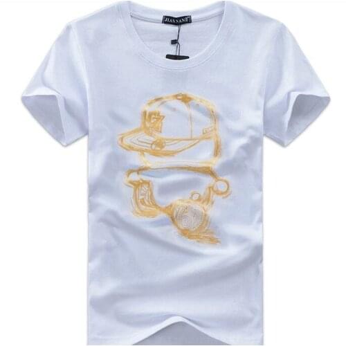 ZYG6182-C1300 2020 summer new clothes youth short sleeve slim mens round collar big size fashion T-shirt cheap wholesale