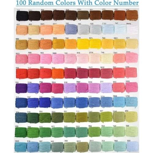 Colors Embroidery Floss Set With Storage Box Thread Weaving String Cross Stitch Floss Kit For Home DIY B1