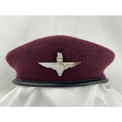 Parachute Regiment Red Devils WWII UK Army British Silver Badge Beret Army Hat armyshop2008
