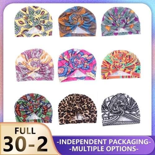 Satin Baby Bonnet Hair Styling Childrens Doughnut Knot Indian Hat Parent Child Extra Sleep Cap Heat Sale Adjustable African