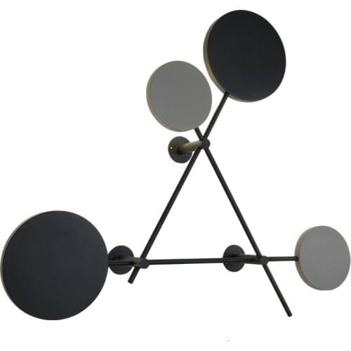 Nordic salon hotel bedroom decorated iron modern led wall lamp light lustre led aplique luz pared lampara de pared