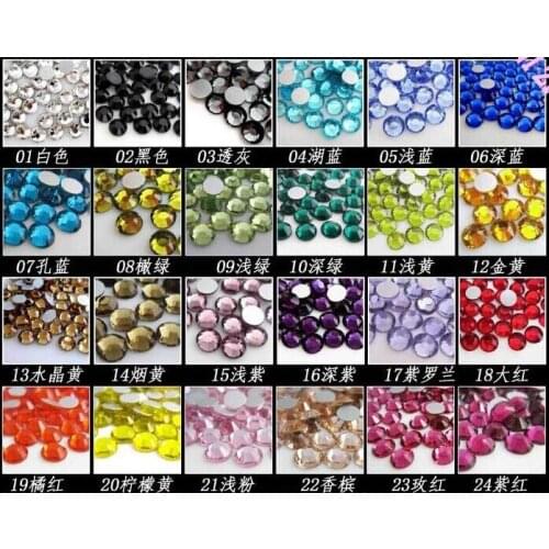 SS5 Non HotFix Nail Art Rhinestones Flat Back Hot Fix Decoration Accessaries Stones