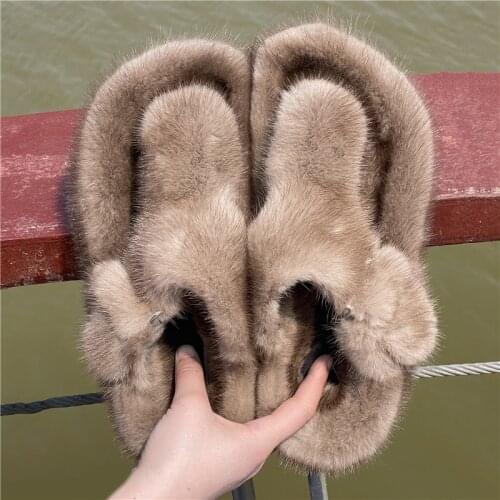 Womens Shoes Summer 2021, Luxury Flip Flops , Slippers For Women , Flat Sandals Woman , Fur Slippers
