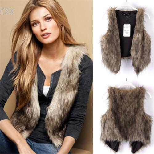 2015 autumn winter female faux fur vest women sleeveless vest outerwear Multi-size fur vest women coat short waistcoat 57s