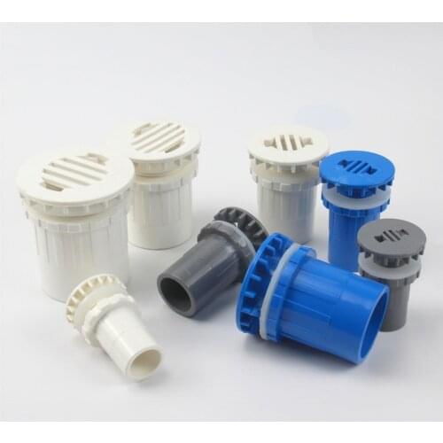 1 PC Fish tank drainage joint, water tank PVC drainage pipe fittings, group tank drainage, direct discharge, for Aquarium