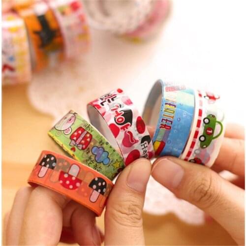 1 PCS/Lot Mini Color Tapes DIY Decorative Adhesive Tape Sticker Cartoon Diary Lace Tape Office Stationery Gift