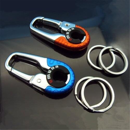 1x Stainless Steel Buckle Carabiner Keychain Key Ring Hook Lock Outdoor Climbing