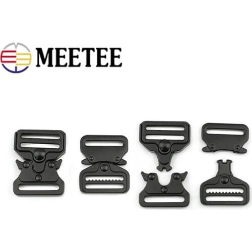 2/4pcs 25x44/39mm Backpack Buckles Metal Release Buckle Outdoor Belt Strap Webbing Snap Hook Adjustment Clasp DIY Accessories