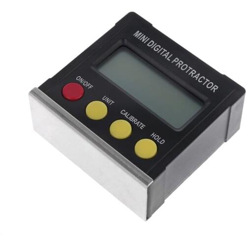 360 Degree Digital Protractor Inclinometer Electronic Level Box Magnetic Base Measuring Tools