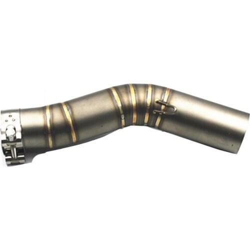 51MM Motorcycle Exhaust Muffler Mid Link Pipe Elbow For Suzuki GSX-R 1000 2005-2006