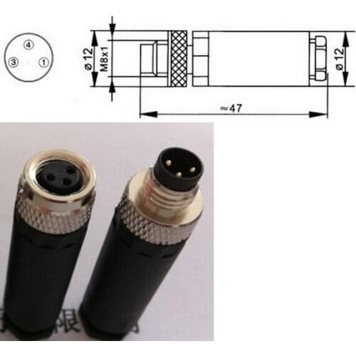Aviation Plug Socket Male & Female Wire Panel Connector Adapters Adaptor M8 12mm 3 Pin GX12-3 Connectors