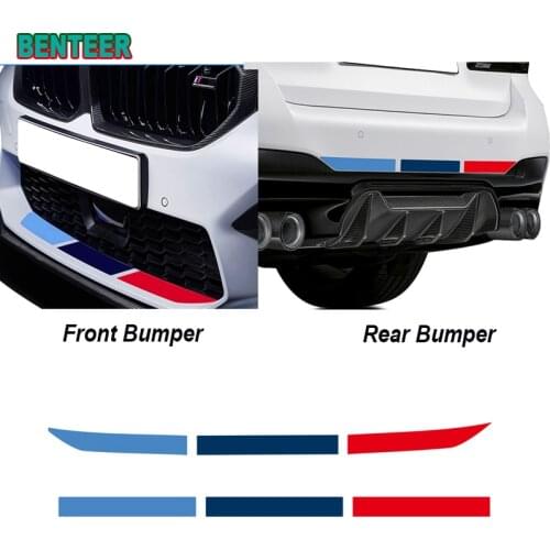 Car Front Rear Bumper Decal Sticker For BMW E46 E90 E60 E39 E36 E87 F10 F20 F30 G30 X6 X5 X1 X3 Z4 Auto Tuning Accessories