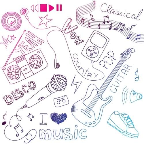 AZSG Musical Instruments Note Clear Stamps For DIY Scrapbooking Decorative Card making Craft Fun Decoration Supplies 13*13cm
