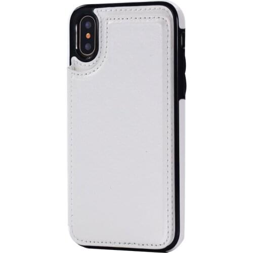 10 pcs Magnetic Card Pocket Wallet Flip Case For iPhone XR XSMAX Leather Silicone Flip Solid Color Phone Case For iPhone 11Pro