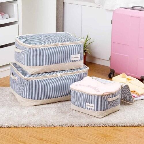 Clothes Quilt Storage Bag Wardrobe Closet Organizer Clothing Quilt Pillow Storage Box Bin Waterproof Save Space Underbed Storage