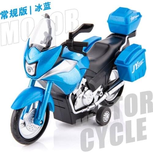 Electronic Dies-casts 1:14 Model Cars Flashing Cool Motorcycle Simulation Alloy Cars Motorbike Scooter Toys for Children
