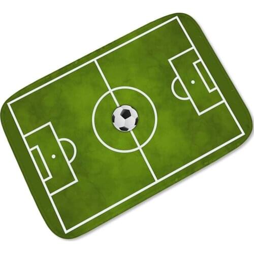 Flannel Baseball Soccer Rug Football Carpets Field Ground Floor Mat Washable Anti-Skid Carpets Living Room Kids Room Decor