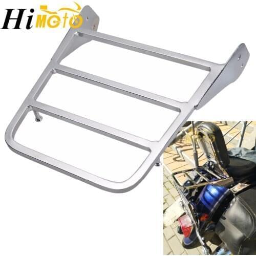 Chrome Sissy Bar Luggage Rack For Yamaha V-Star Vstar 400/650 Classic 1998-2011 1999 2000 2001 2002 2003 2004 2005 2006 2007 08