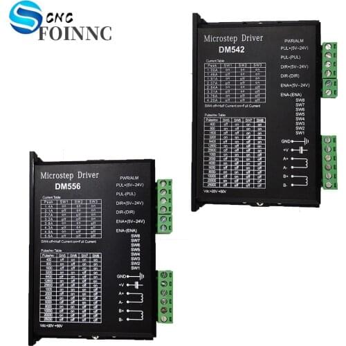 Stepper motor controller DM542 DM556 2-phase digital stepper motor controller 18-48 VDC 57 86 series motor is 4.2A