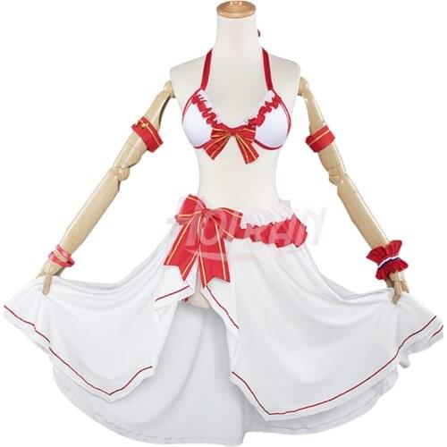 Sword Art Online cosplay costume Asuna Yuuki ALfheim Online swimwear suit