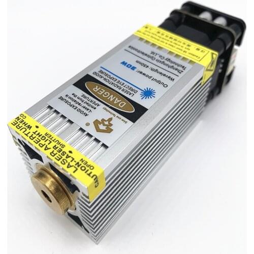 30W laser head laser module, rapid engraving of oxidized metal, used for wood marking, engraving and cutting tools, with PWM/TTL