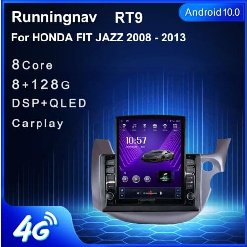 9.7" Android 10.1 For HONDA FIT JAZZ 2008 - 2013 RHD Tesla Type Car Radio Multimedia Video Player Navigation GPS RDS 2 din