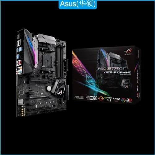 ASUS ROG Strix X370-F GAMING AMD AM4 X370 ATX Motherboard with Aura Sync RGB LED DDR4 3200MHz M.2 USB 3.1 Mother Board