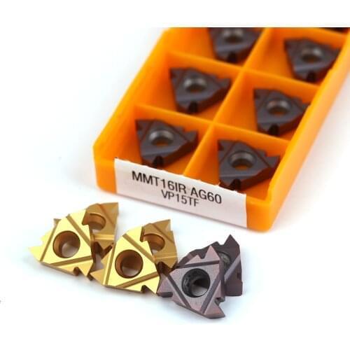 MMT 16ER 16IR AG60 VP15TF UE6020 US735 Thread Turning Tool Carbide Insert CNC Turning Insert Slotting Thread Tool 16ER AG60