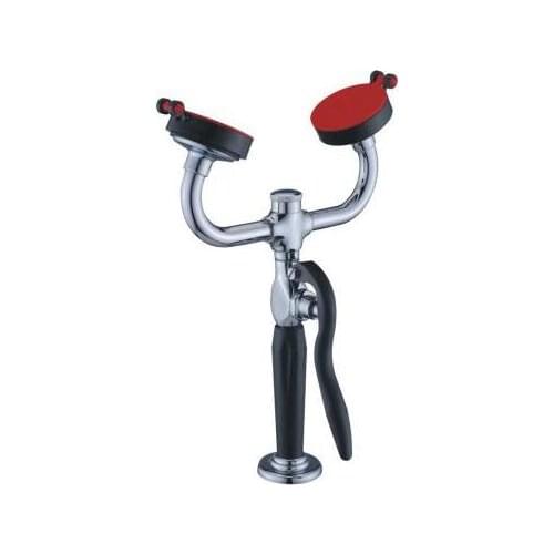 WJH0355A Eye Wash Desktop mobile double mouth laboratory eyewash with stainless steel hose