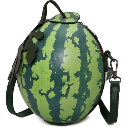New Personality Lovely Watermelon Ladies' Shoulder Bag Women Cute fruit Chain Crossbody Messenger Bag