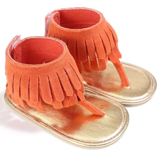 Tassel Baby Walkers Soft Sole Girls Shoes Infant Anti-slip Newborn Hook Loop Baby Girls Fashion Shoes First Walker Summer Shoes