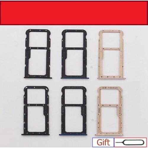 Genuine Memory & SIM Card Tray Holder For Huawei Honor Play 7X BND-AL10 L21 L24 TL10 Sim &Micro sd Card Reader Slot Replacement