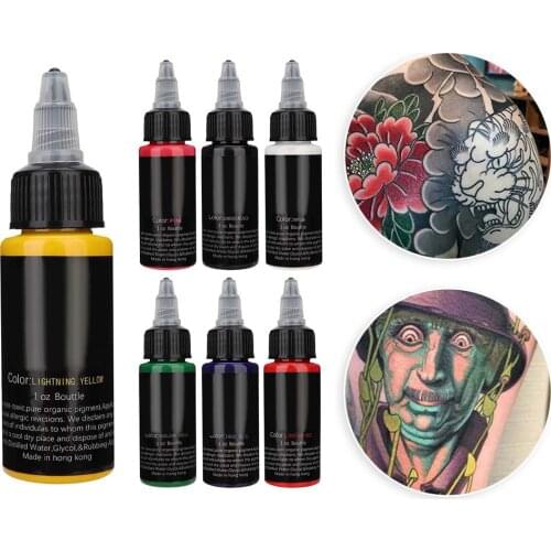 30ml/Bottle Professional Natural Plant Extract Semi-Permanent Tattoo Microblading Pigment Ink Long Lasting Tattoo Accessory Tool