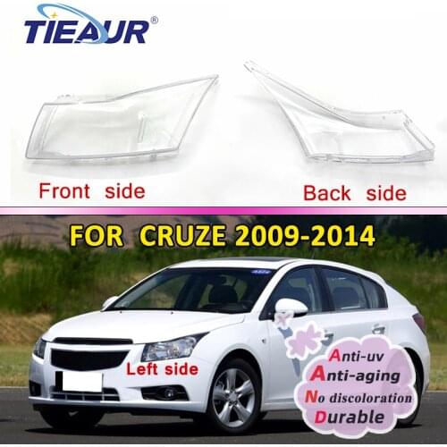 Car Headlight Transparent Glass Lens Cover for Cruze 2009-2014 Front Headlamp Clear Shell Lampshade Replacement DIY