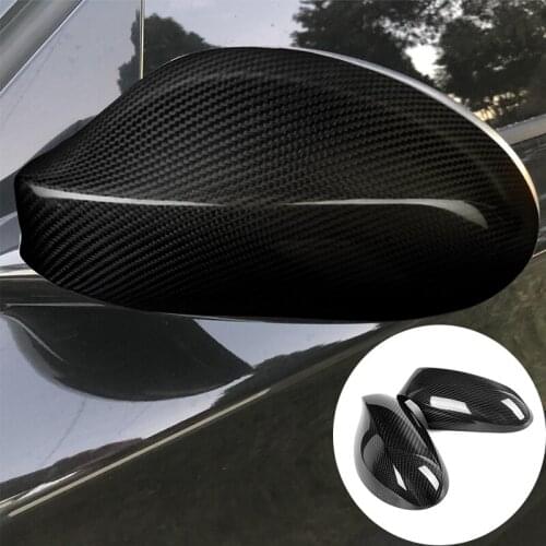 Real Carbon Fiber Rear View Mirror Cover Cap for BMW 1 Series E87 E82 2007-2010 Car Side Door Rearview Casing