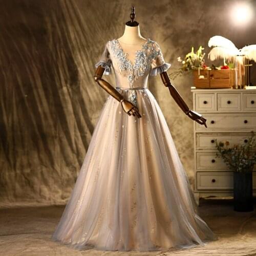 Luxury exquisitive embroidery beading court ball gown royal Medieval Renaissance Victorian dress Belle ball