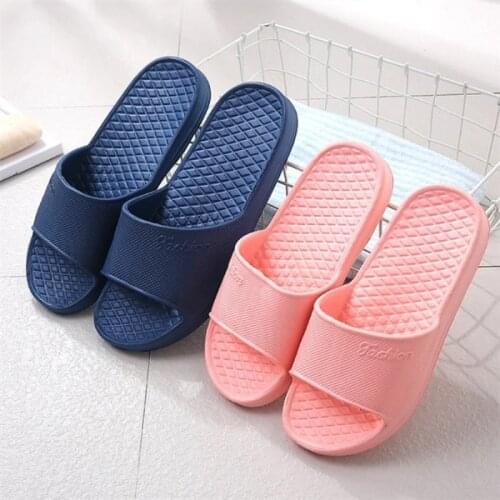 New Summer Women Flat Home Slippers Hotel Bathroom Eva Non-slip Shoes Men Flip Flops Slides Sandals For Women Indoor Men