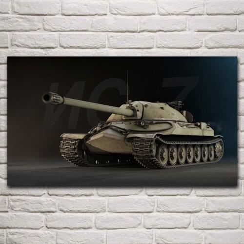 Super battle tank IS 7 fantasy artwork living room home wall art decor canvas fabric poster KP380