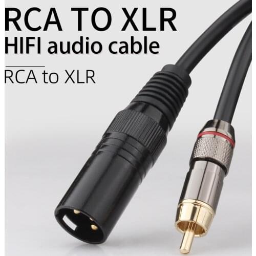 YYTCG Audio RCA Cable Male to XLR 3 Pin Amplifier Mixing Plug AV Cable XLR to RCA Cable Hifi Stereo Audio Cable 1.5M/2M/3M/5M