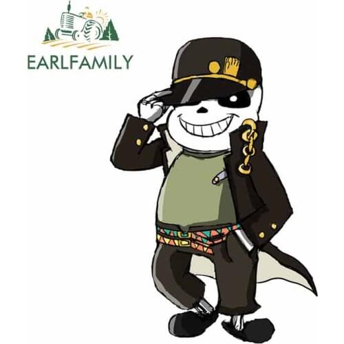 EARLFAMILY 13cm x 9.1cm For JOJOLion Funny Car Stickers Windows Fine Decal Graffiti Scratch-Proof Sunscreen Decoration